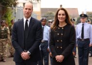 Total black и жемчуг: Кейт Миддлтон вышла в свет впервые после похорон принца Филиппа