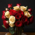 Большой букет роз — идеальный подарок для любимой женщины