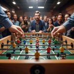 Настольный футбол — лучшее развлечение для детей