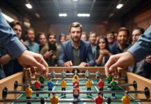 Настольный футбол — лучшее развлечение для детей